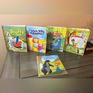 Little Golden Books Disney Bundle Bambi Jungle Book Brave Kids Books Lot